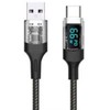 Xrec Fuj:tech USB-A - USB-C -kaapeli LED-näytöllä, 2 m