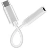Grizzglass Fuj:tech USB-C - 3.5mm -audioadapteri, valkoinen