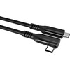 Fuj:tech USB-C 90° - USB-C -kaapeli, 2 m, musta