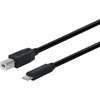 Fuj:tech USB-C - USB-B laidas, 1m