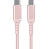Goki Fuj:tech USB-C - USB-C -kaapeli, 1m, vaaleanpunainen