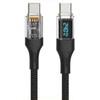 Fuj:tech USB-C - USB-C -kaapeli LED-näytöllä, 2 m