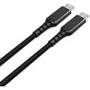 Fuj:tech USB-C–USB-C kaapeli, punottu, 0,5 m