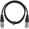 Fuj:tech XLR uros – XLR naaras mikrofonikaapeli, 0,5 m, musta