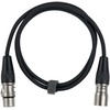 Fuj:tech XLR uros – XLR naaras mikrofonikaapeli, 3 m, musta
