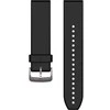 Garmin QuickFit 22 mm greitai atsegamas silikoninis dirželis, Juodos spalvos