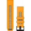 Garmin QuickFit 26mm greitai atsegamas silikoninis dirželis, Oranžinės /Grafito spalvos