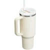 Gertuvė Stanley Quencher H2.0 Flowstate termosinis puodelis, 1,18 l, kreminės spalvos