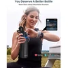 Gertuvė WaterH BOOST Chug Lid älyjuomapullo, 710 ml, musta