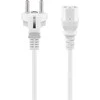 Goobay F tipas, CEE 7/7 - C13 maitinimo laidas, 2 m, baltas