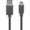 Goobay Laidas microUSB B - USB A 2.0 Hi-Speed ​​- 0.15m - juodas