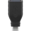Goobay USB-A į USB-C 3.0 OTG adapteris, juodas