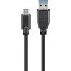 Goobay | Apvalus kabelis | Sinchronizuokite ir įkraukite Super Speed USB-C į USB A 3.0 įkrovimo laidą | 67999 | USB 3.0 kištukas (A tipas) | USB-C vyr