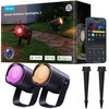 Outdoor Govee H7093 RGBICWW lauko prožektoriai | LED apšvietimas | Lauko, 750 lm, 2,4 GHz „Wi-Fi“ + „Bluetooth“