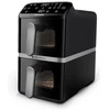 Gruzdintuvė Philips Ovi Stacked Dual Basket 4000 NA461/00 juoda-sidabrinė