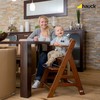 Hauck Alpha +B medinė maitinimo kėdutė, reguliuojama, tvirta galvos juosta