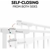 Hauck Clear Step Autoclose 2 apsauginiai vartai, 75 - 80 cm, balti