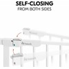 Hauck Clear Step Autoclose 2 -turvaportti, 75 - 80 cm, valkoinen + 9 cm jatkopala
