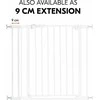 Hauck Safety Gate Extension 21 cm -turvaportin jatkopala, valkoinen