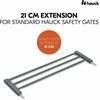 Hauck Safety Gate Extension 21 cm -turvaportin jatkopala, tummanharmaa