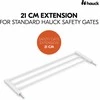 Hauck Safety Gate Extension 21 cm -turvaportin jatkopala, valkoinen