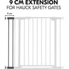 Hauck Safety Gate Extension 9 cm -turvaportin jatkopala, tummanharmaa