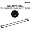 Hauck Safety Gate Extension 9 cm -turvaportin jatkopala, tummanharmaa