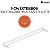 Hauck Safety Gate Extension 9 cm -turvaportin jatkopala, valkoinen