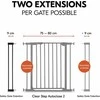 Hauck Safety Gate Extension 9 cm -turvaportin jatkopala, musta