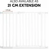 Hauck Safety Gate Extension 9 cm -turvaportin jatkopala, valkoinen