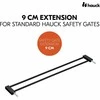 Hauck Safety Gate Extension 9 cm -turvaportin jatkopala, musta