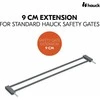 Hauck Safety Gate Extension 9 cm -turvaportin jatkopala, tummanharmaa