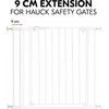 Hauck Safety Gate Extension 9 cm -turvaportin jatkopala, valkoinen