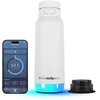 HidrateSpark PRO 2 älyjuomapullo pillillä, 0,95 l, valkoinen