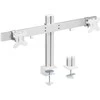 Laikiklis InLine® Aliuminio monitorius desk mount for 2 monitors iki 32", 8kg