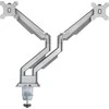 „InLine®“ stalinis laikiklis su keltuvu ir USB 3.0, kilnojamas, dviem ekranams iki 81 cm (32 colių) maks. 9kg