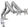 „InLine®“ stalinis laikiklis su keltuvu ir USB 3.0, kilnojamas, dviem ekranams iki 81 cm (32 colių) maks. 9kg