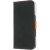 Insmat Exclusive Flip Case piniginės dėklas, Apple iPhone 16 Pro, juoda / oranžinė
