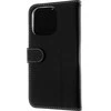 Insmat Exclusive Flip Case piniginės dėklas, iPhone 15 Pro, juodas