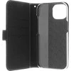 Insmat Exclusive Flip Case piniginės dėklas, iPhone 15, juodas