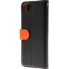 „Insmat Exclusive Flip Case“ piniginės dėklas, skirtas iPhone 6 / 6s / 7/8 / SE juodas / oranžinis