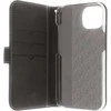 Insmat Exclusive Flip Case piniginės dėklas, iPhone 13, juodas