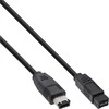 Intos InLine FireWire 400 - 800 1394 -kaapeli 6/9-pinniä, 5 m