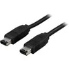Intos InLine FireWire kabelis 6 kontaktų kištukas - 6 kontaktų kištukas, 2 m, juodas