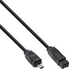 InLine Firewire 9-pin - Firewire 4-pin, 1m, Juodas (34901)