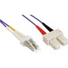 Intos InLine LC-SC, daugiamodis 50/125 µm šviesolaidinis kabelis, ilgis 5 m