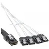 InLine FF 8087 - SATA x4, 0,75m, raudona (27610)