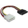 Intos InLine SATA kietojo disko maitinimo adapteris, 16 cm, 15 kontaktų moteriškas ir 4 kontaktų vyriškas