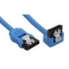 Intos InLine suapvalintas SATA laidas su L jungtimi, 0,15 m