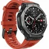 Išmanusis laikrodis Amazfit T-Rex 3, Nerudijančio plieno korpusas su rudos spalvos silikoniniu dirželiu
